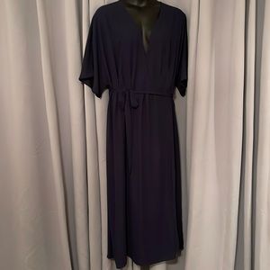 Standards & Practice Short Sleeve Wrap Maxi Dress